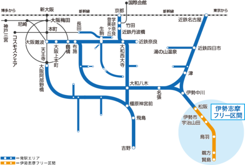 近鉄の路線図